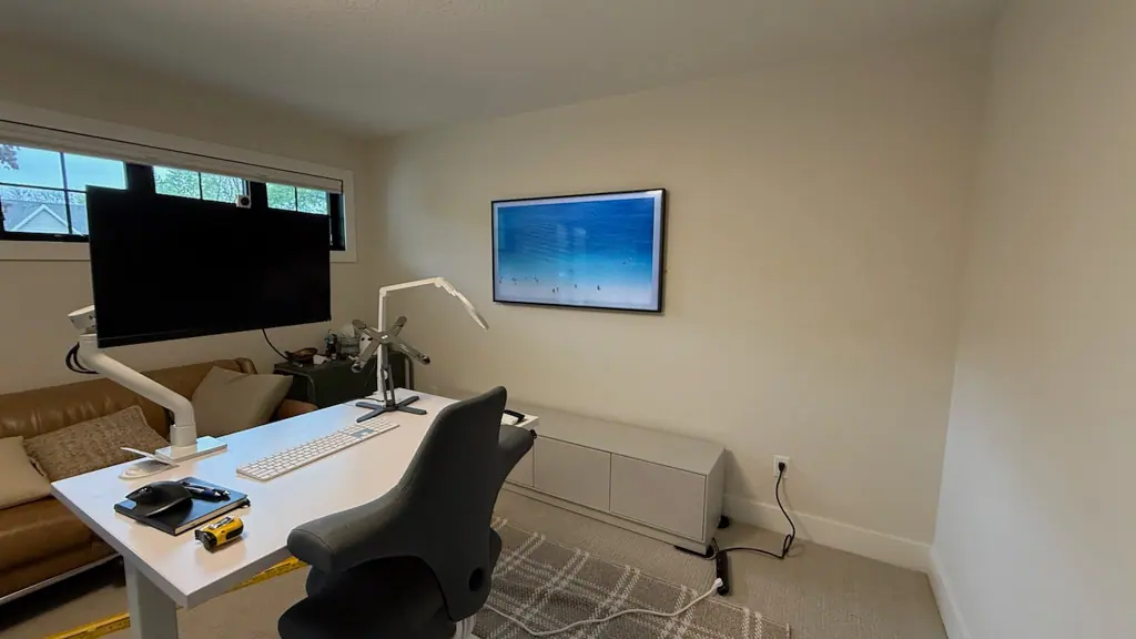 55 Inch Samsung Frame Edina Home Office - The Mounting Man