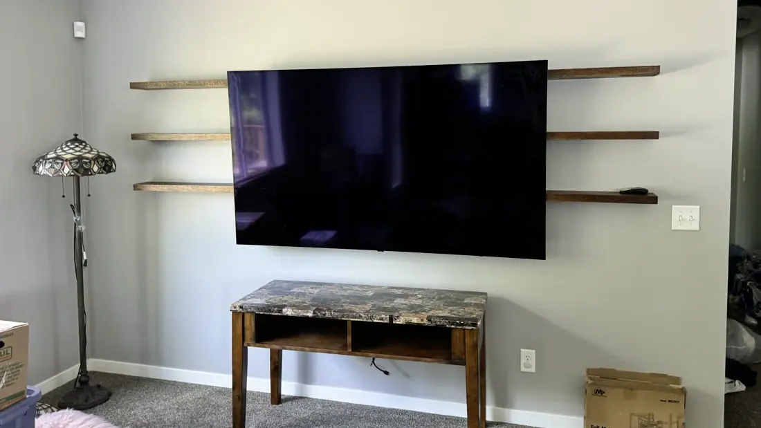 75 Inch Tv Power Bridge Concealing Blaine - The Mounting Man
