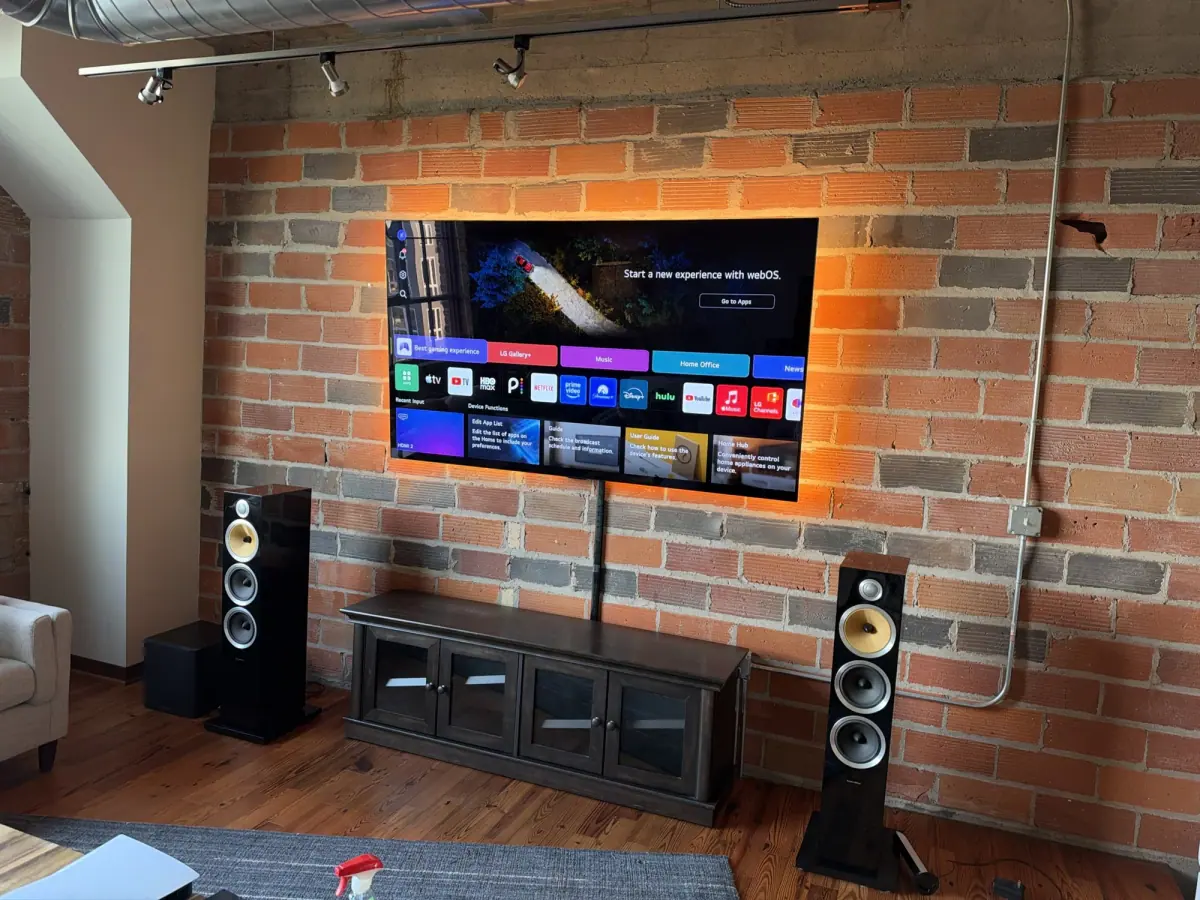 80" LG installation in Minneapolis