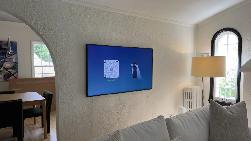 65 Inch Samsung Frame Plaster Walls Edina - The Mounting Man