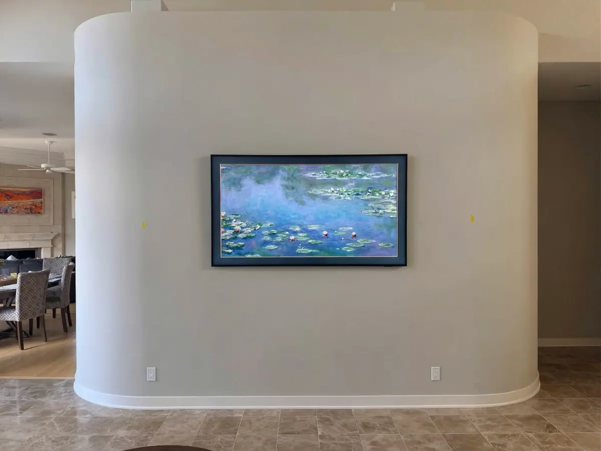 75" Samsung TV installation in Edina