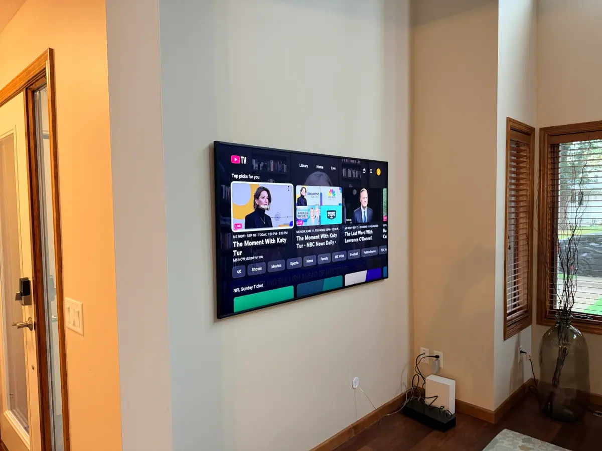 65" Samsung Frame installation in Minneapolis