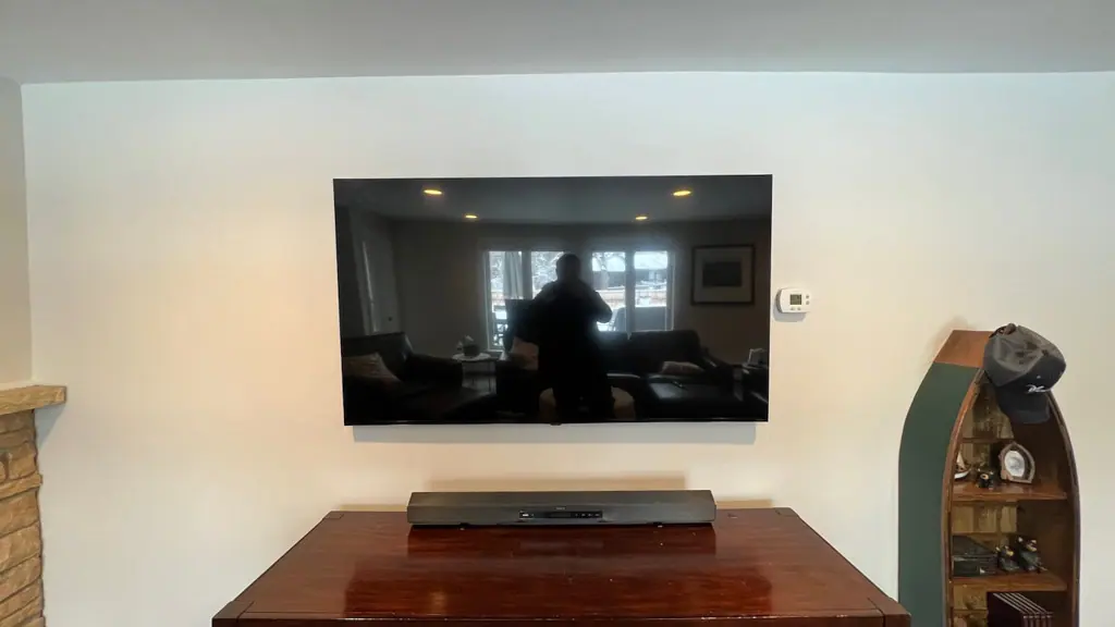 65 Inch Tv In Wall Cable Concealment Edina - The Mounting Man