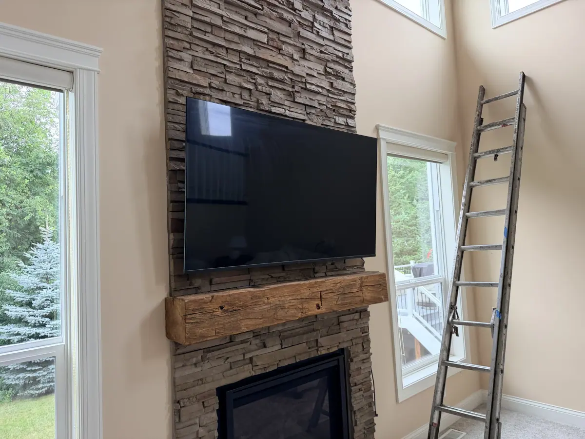 65"  installation in Chaska
