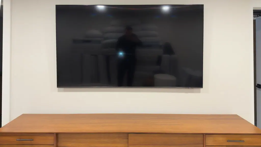 65 Inch Tv Power Bridge Walnut Cabinet Edina - The Mounting Man
