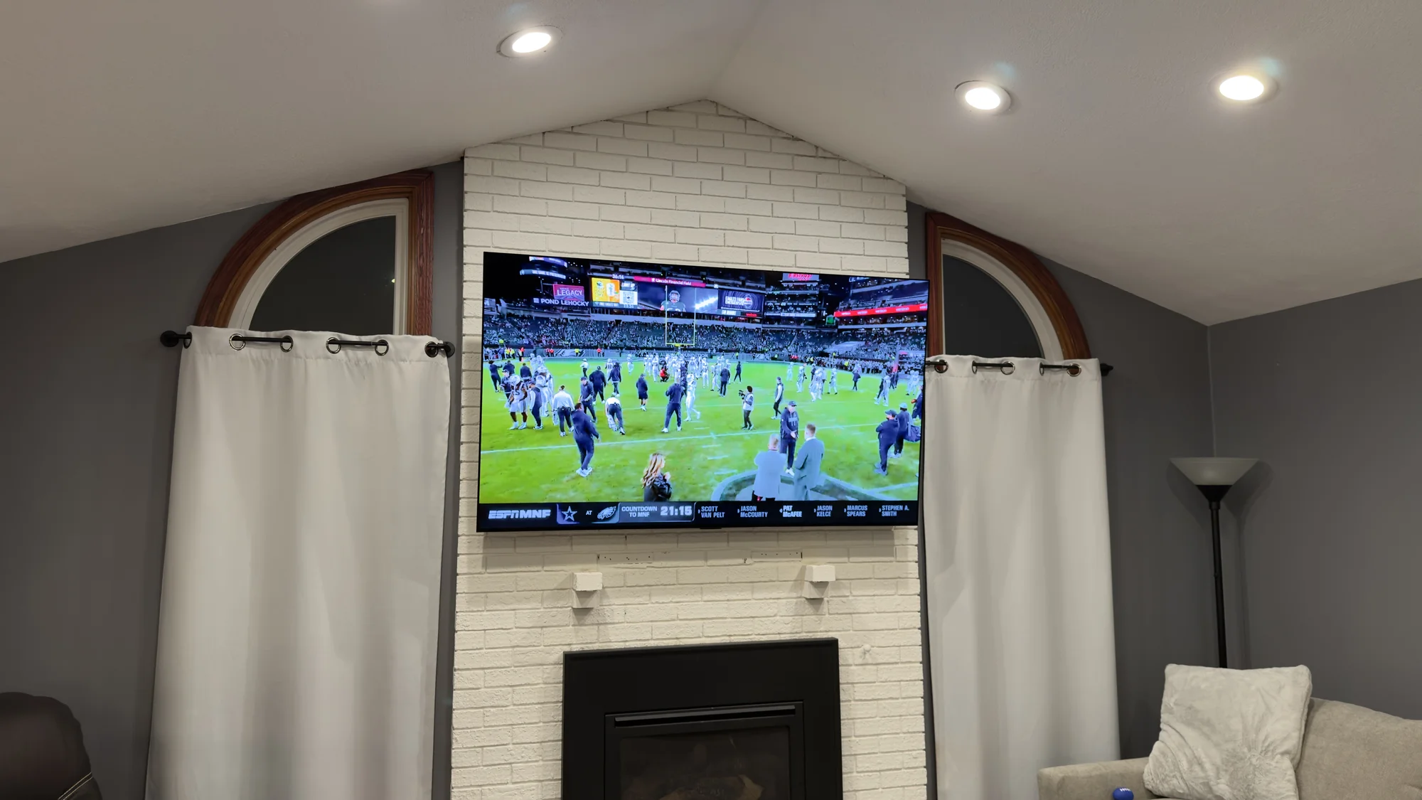 75" installation in Savage