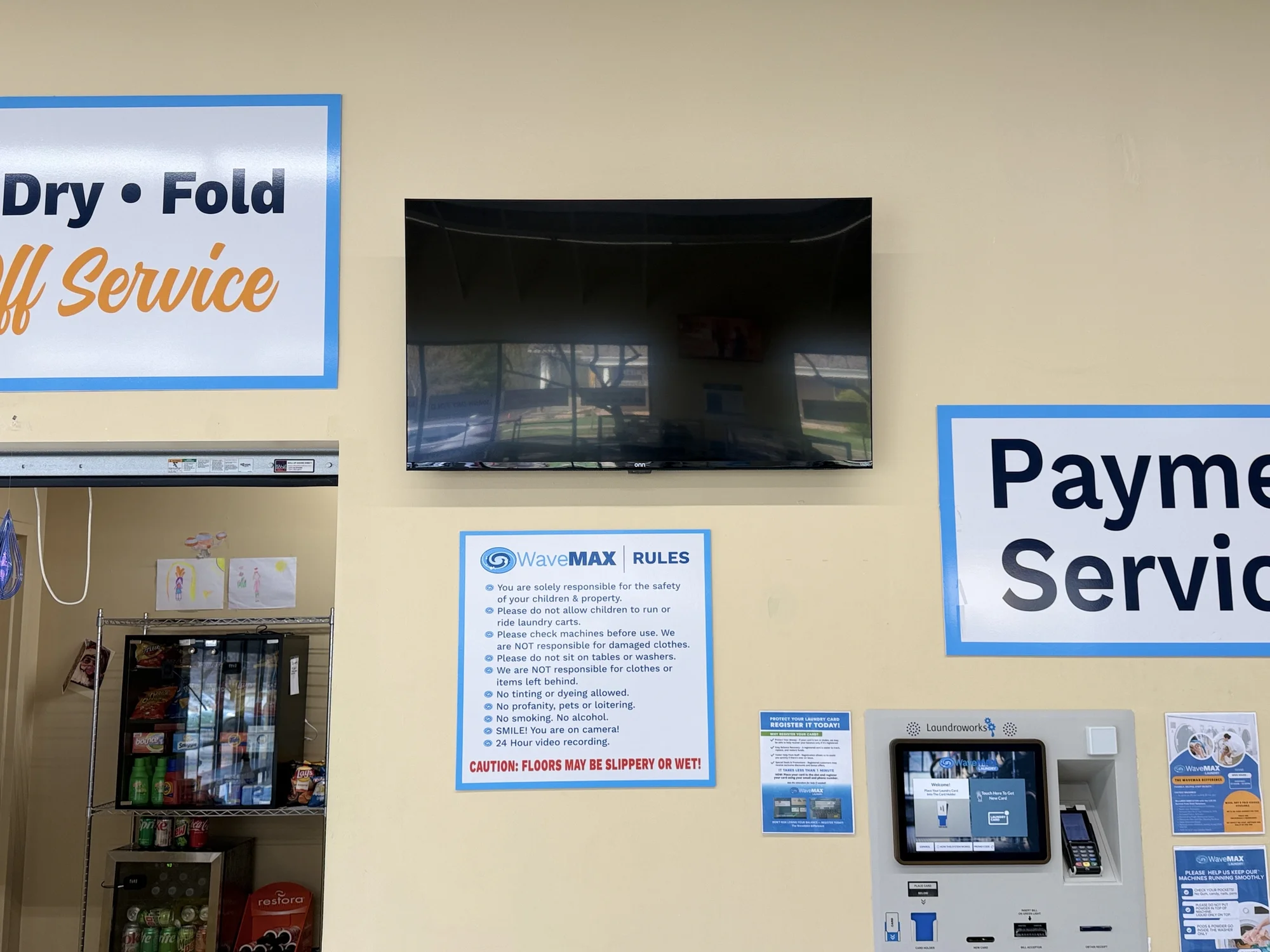 TV with a tilting mount in St. Paul; exact screen size unresolved