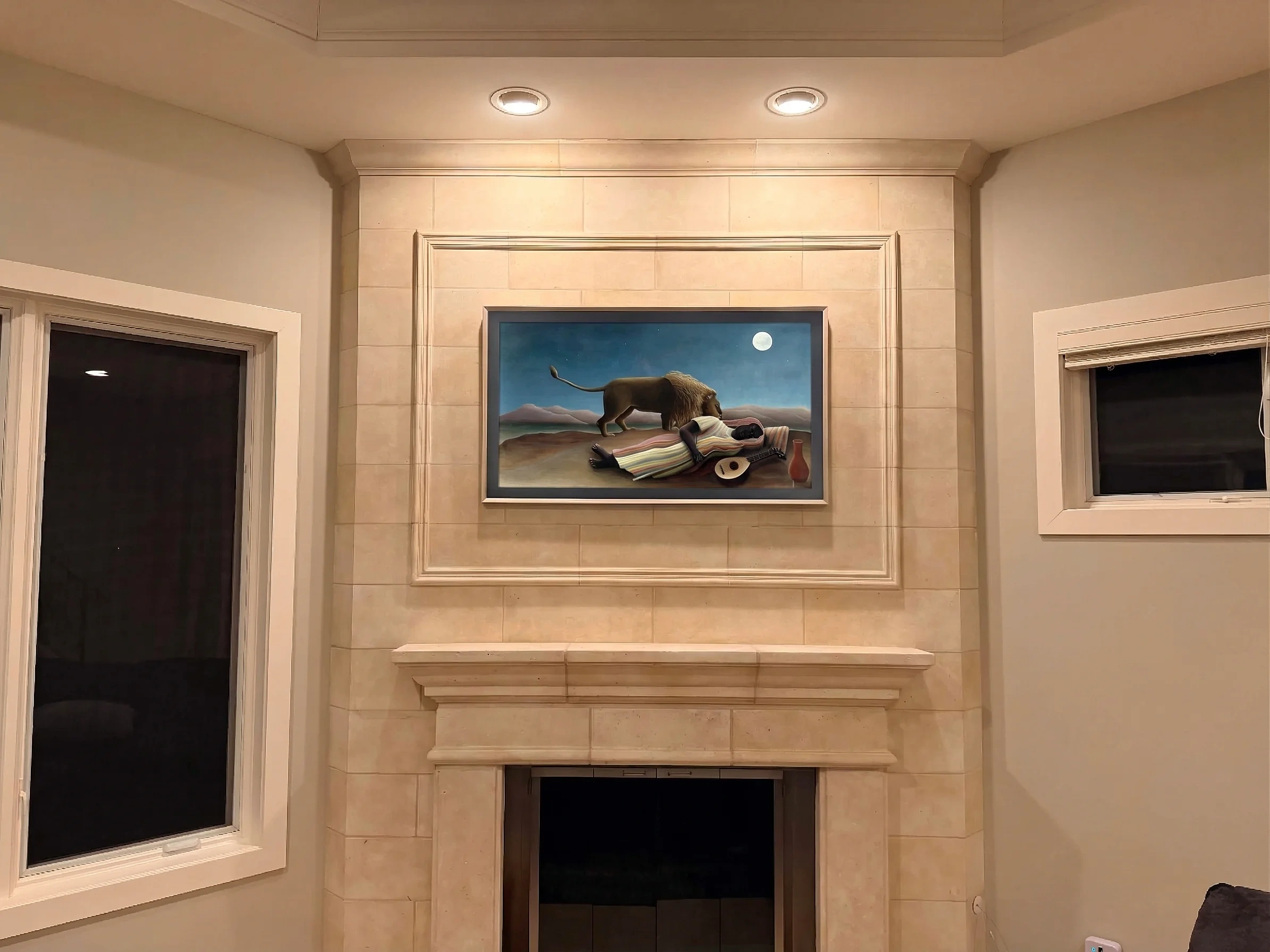55" Samsung Frame TV installation in Minneapolis