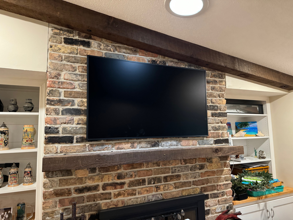 Samsung Frame Tv Installation Brick Fireplace Minnetonka - The Mounting Man