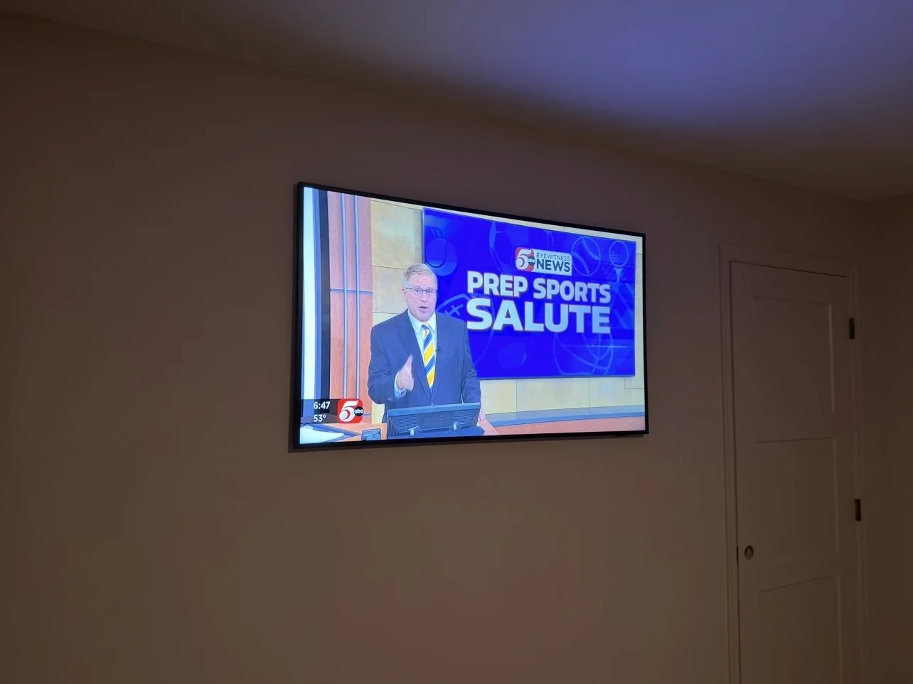 55" Samsung Frame installation in Shoreview