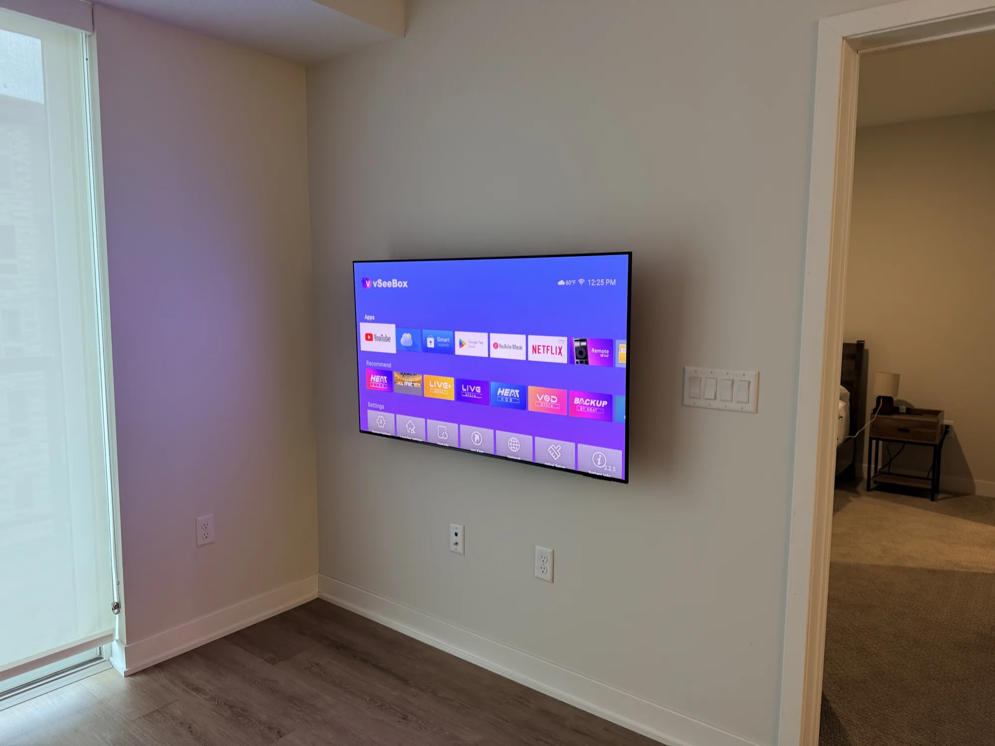 55"  installation in Eden Prairie