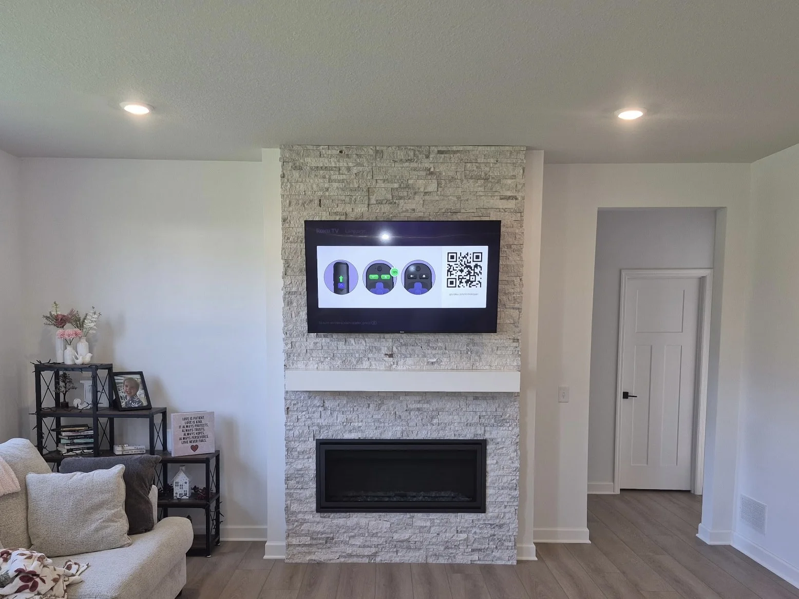 55" installation in Andover