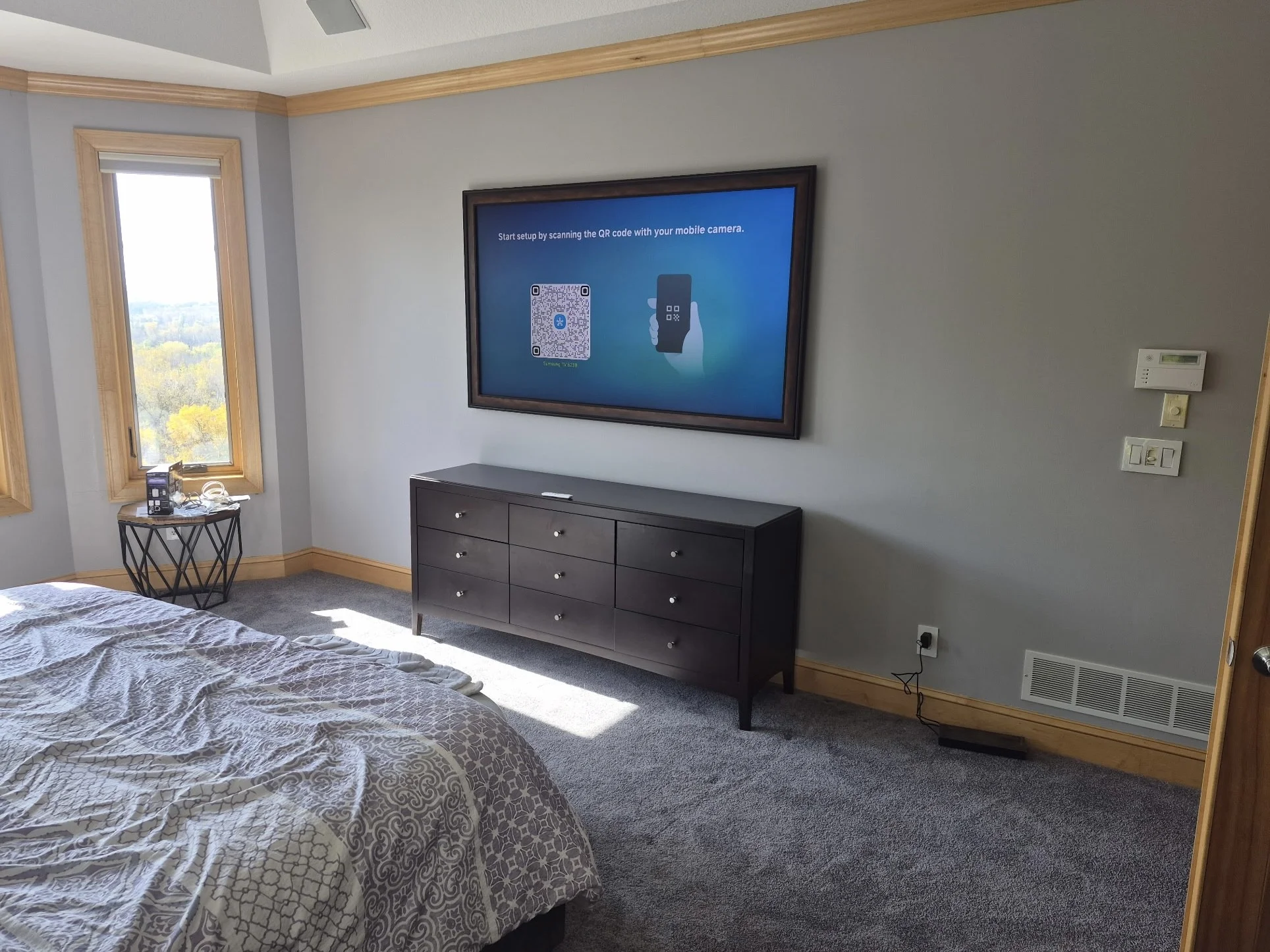 75" Samsung Frame installation in Eden Prairie