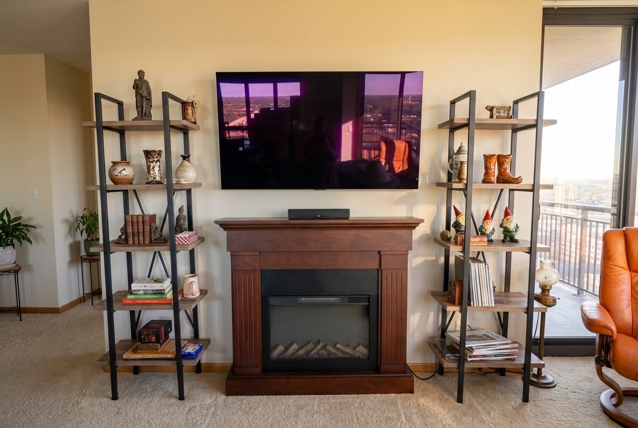 55 inch TV mounting in St. Paul near 6th Street East