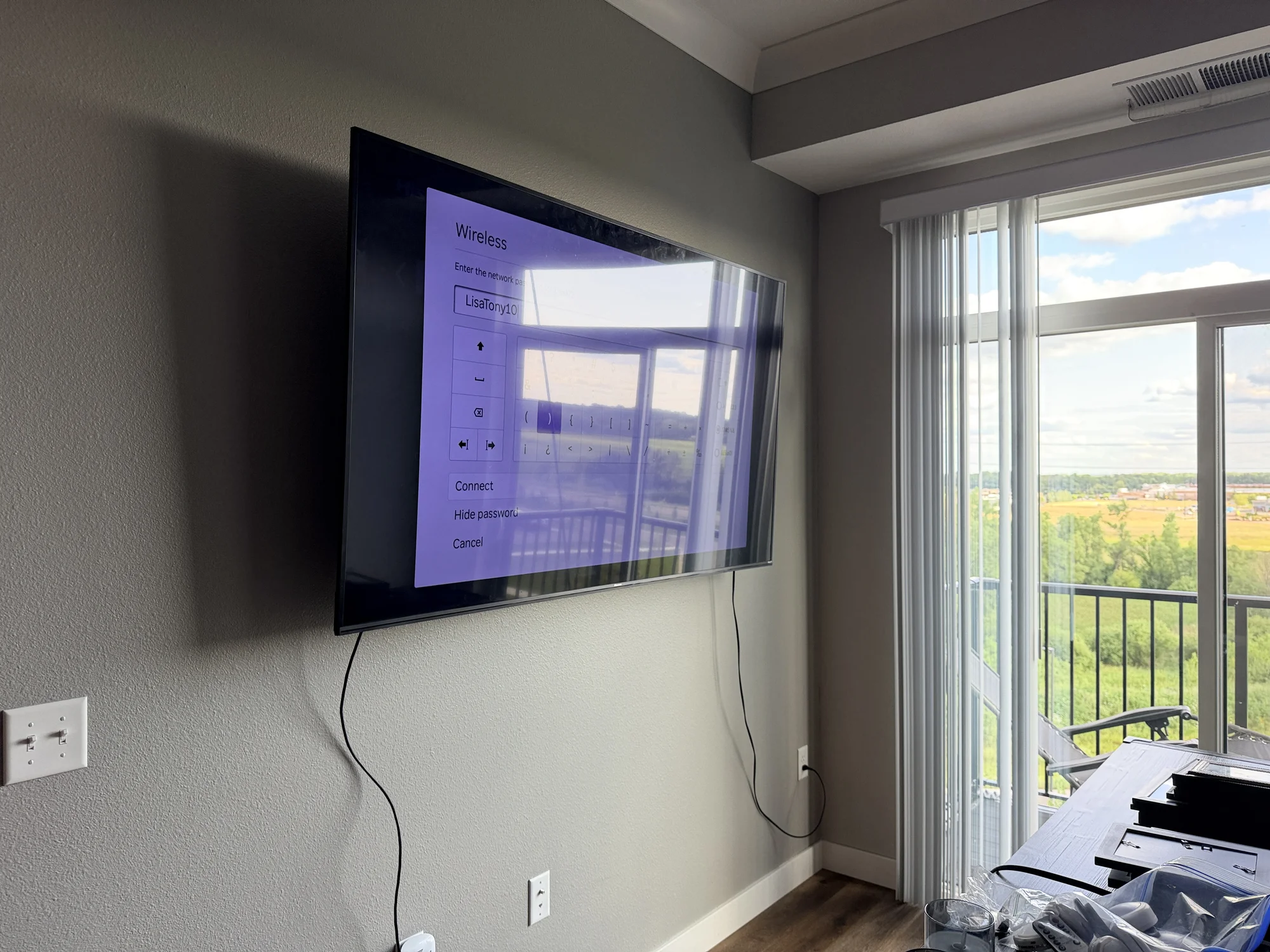 55"  installation in Maple Grove