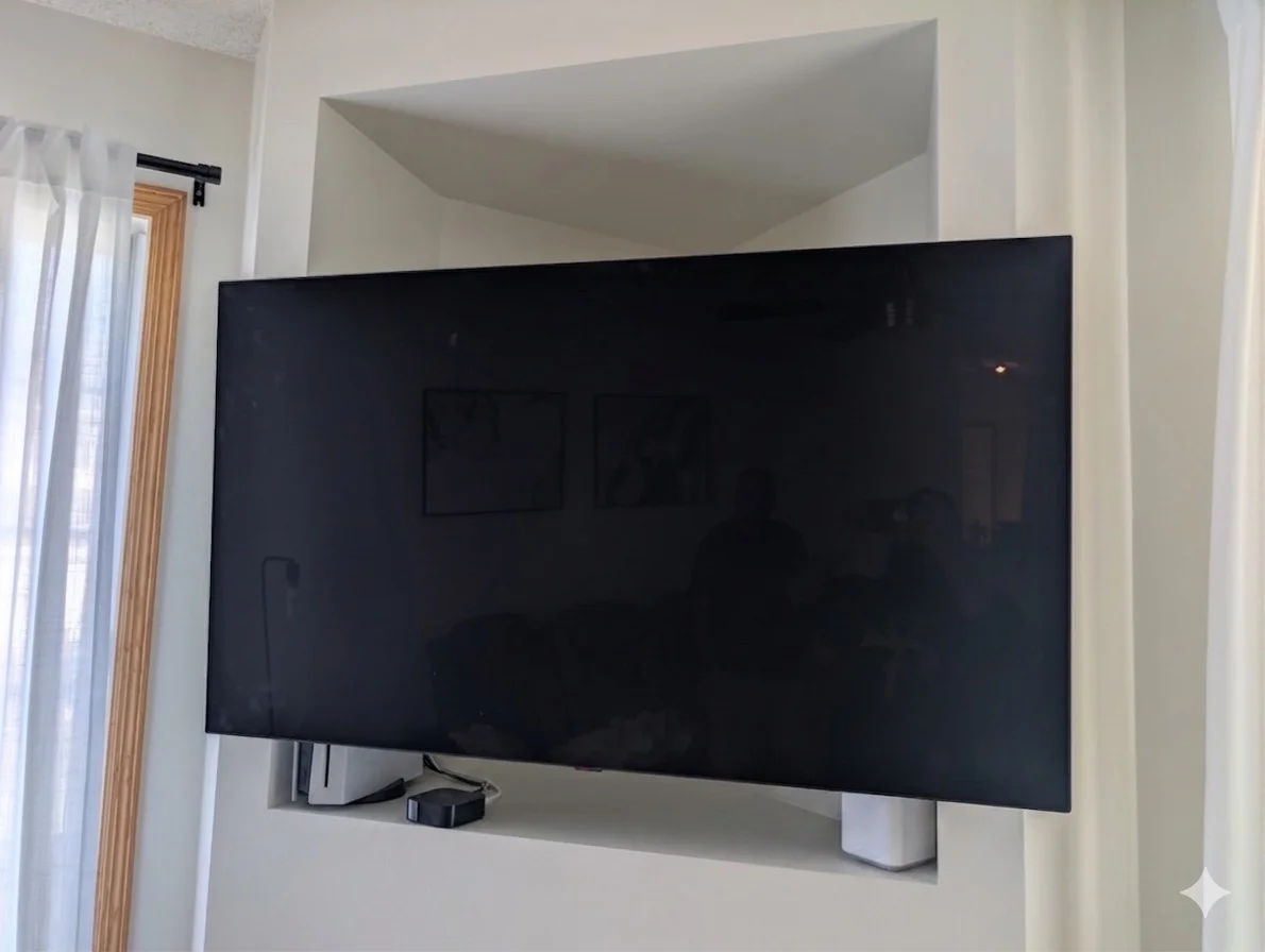 55" installation in Maple Grove
