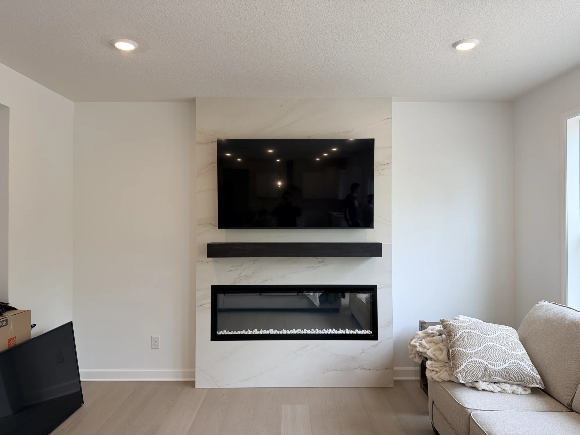 65"  installation in Carver