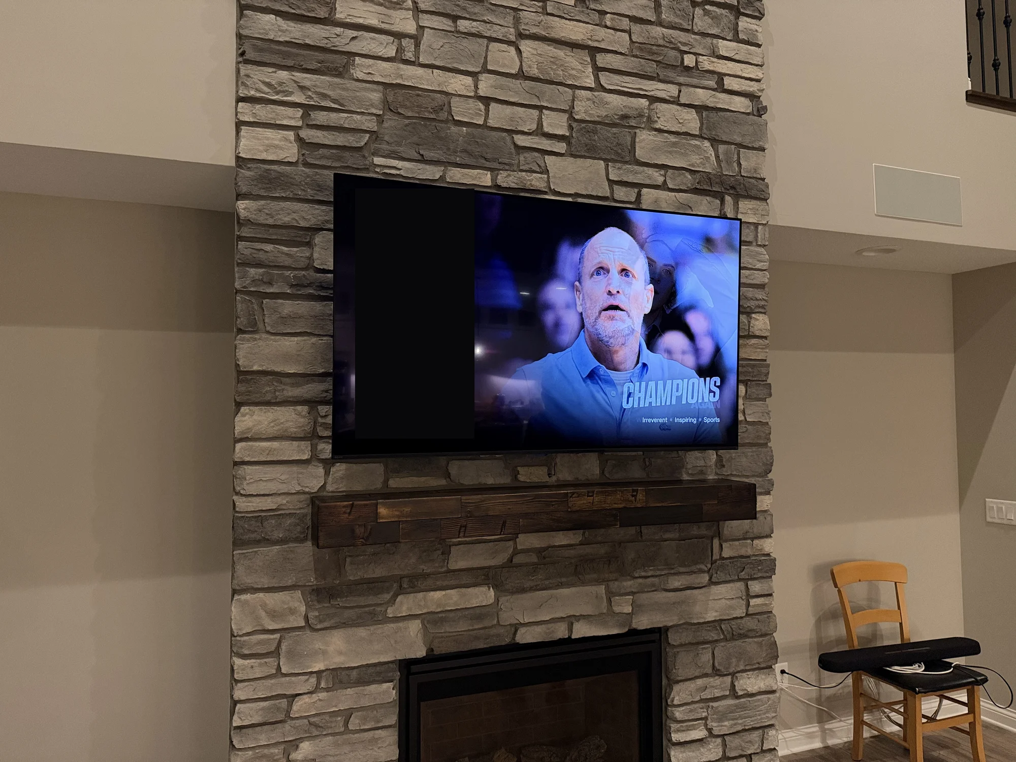 65" installation in Plymouth