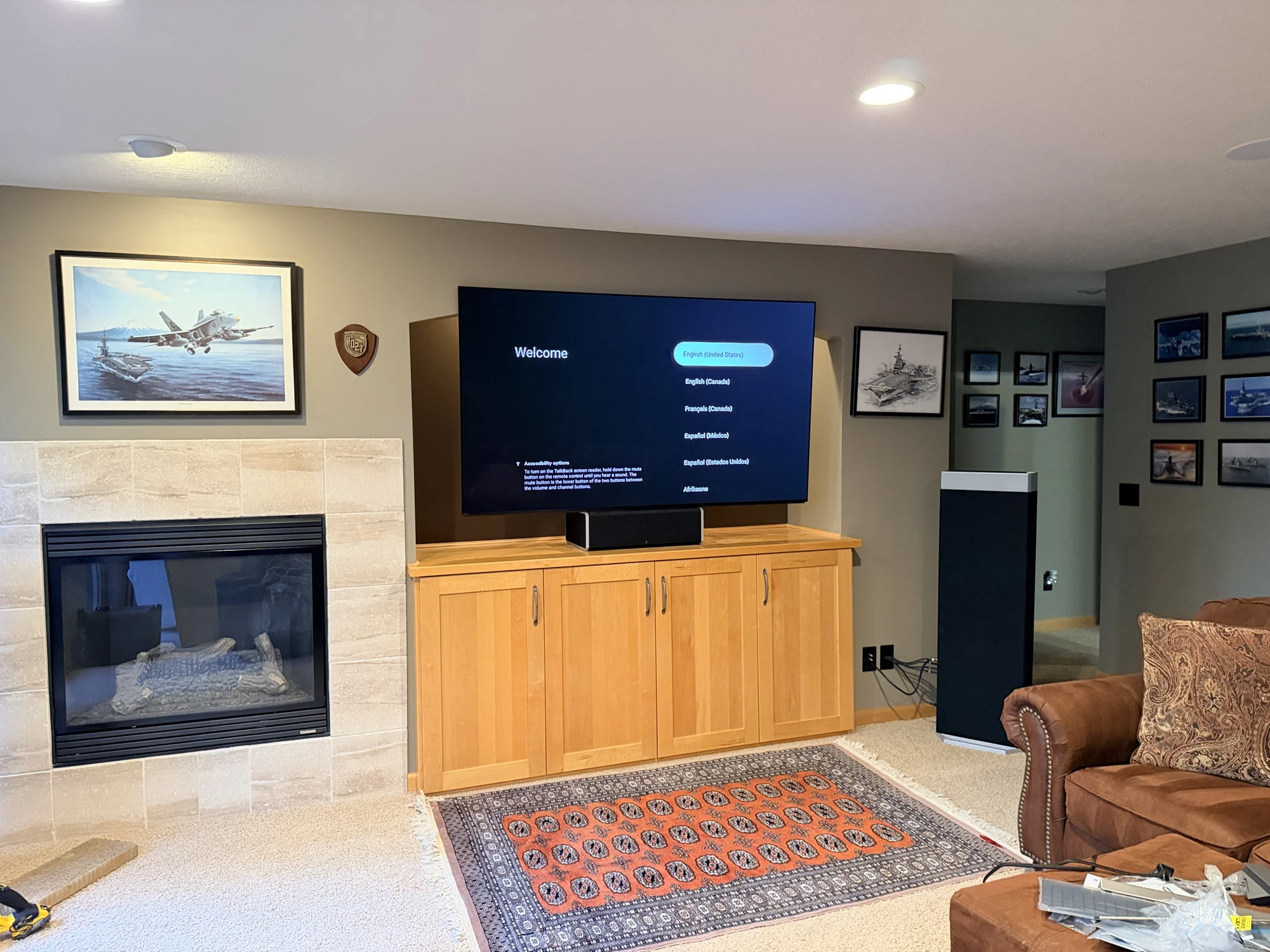 75" installation in Prior Lake