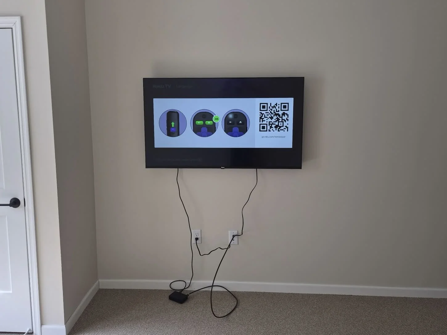 55" Roku TV installation in St. Paul