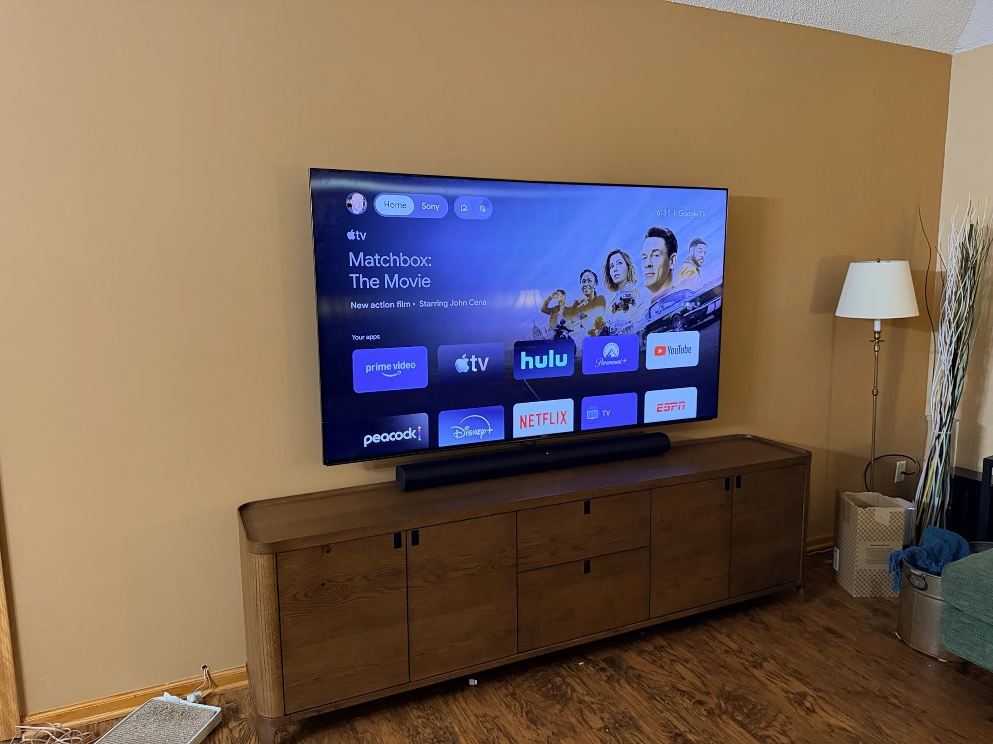 75" installation in Plymouth
