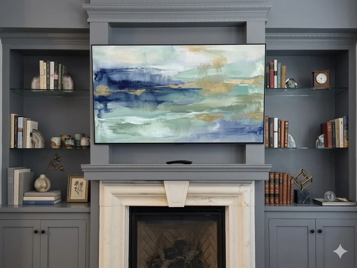 65"  TV installation in St. Paul