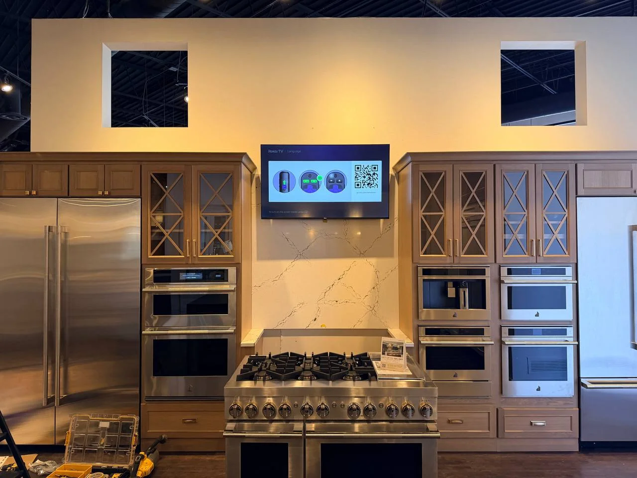 55" Roku TV installation in Plymouth