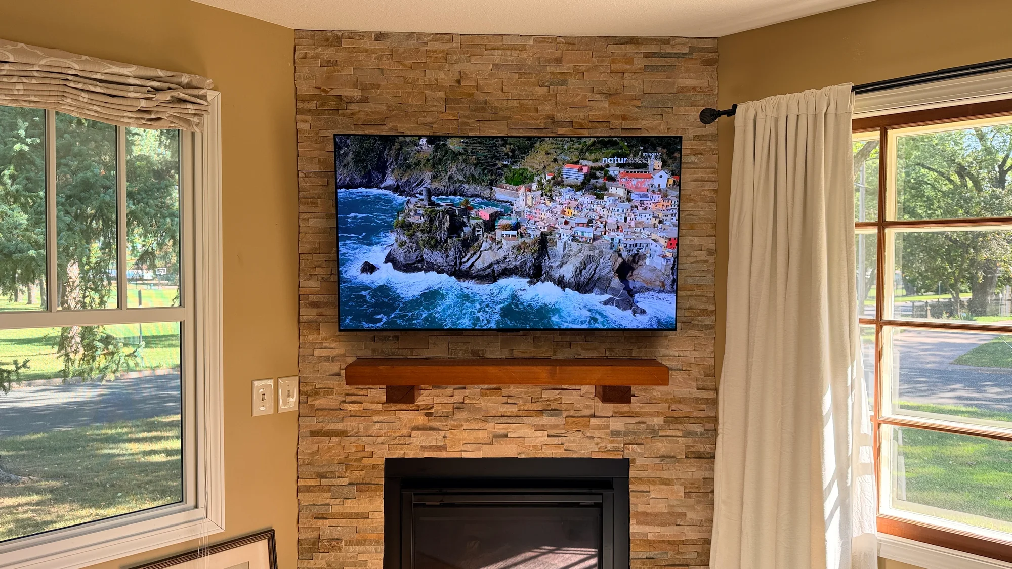 55" installation in White Bear Lake