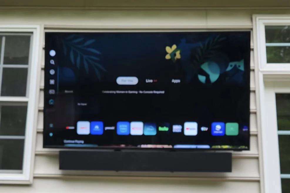 55"  installation in Gambrills