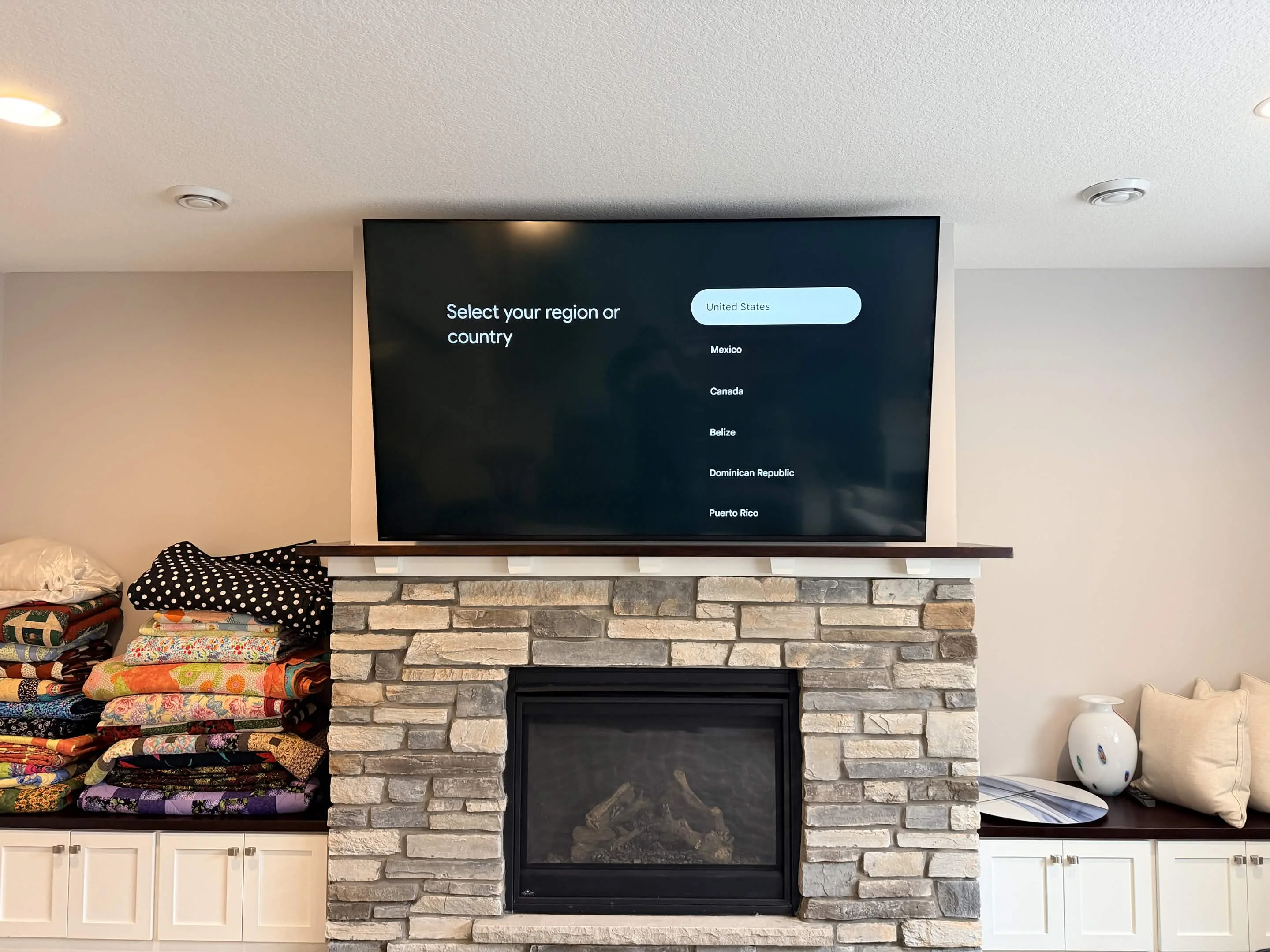 85" Sony full-motion mount in Chaska MN