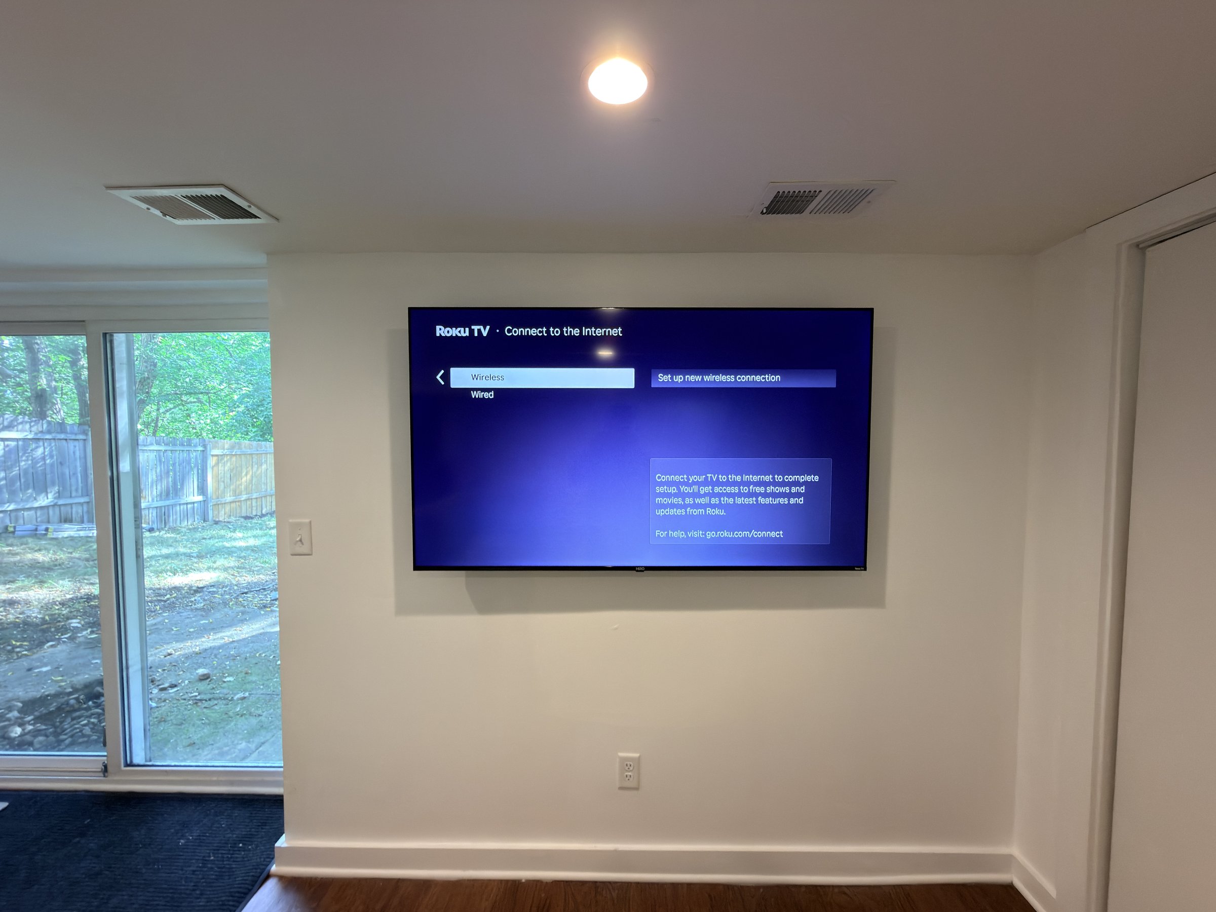 65-inch TV installation in Minneapolis near York Terrace